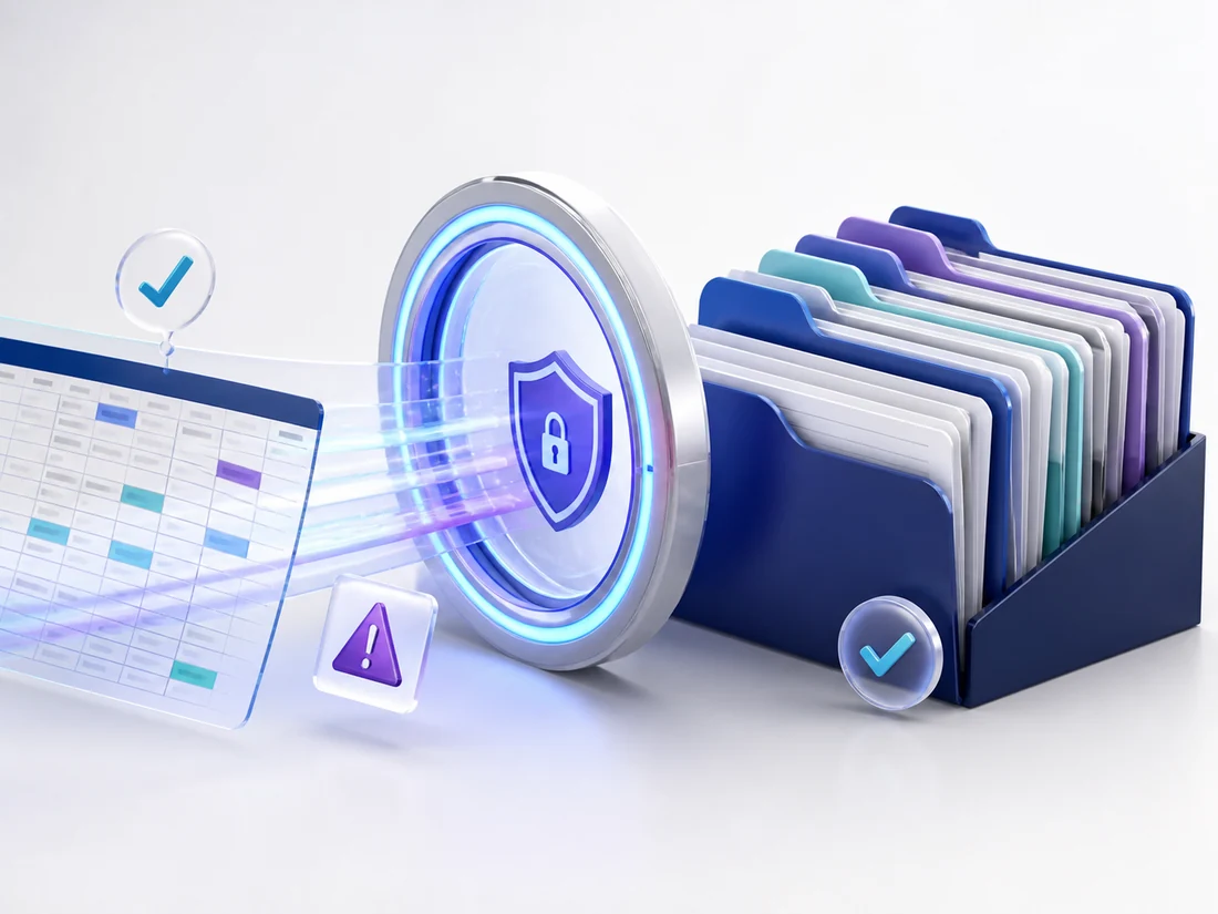 Import securizat din Excel in dosarele organizate din Alert